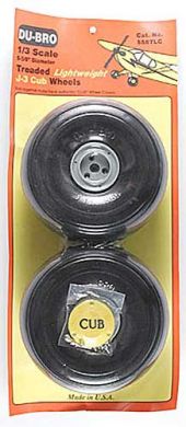 Dubro 1/3 Lightweight J-3 Cub Wheels (2)